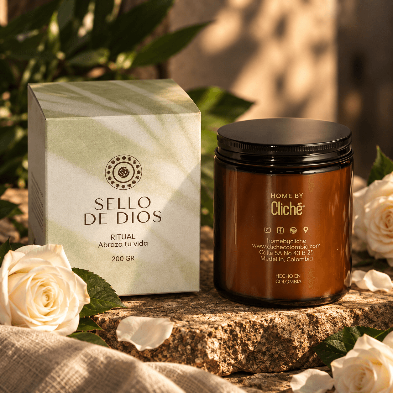 Vela Aromática · 200 gr Sello de Dios